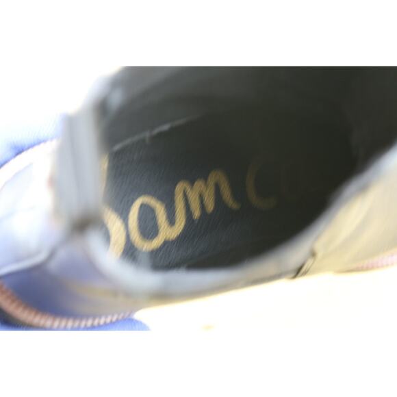 Sam Edelman Boots 8 Black Leather Laguna Chelsea Lug Sole Platform Ankle Shoes - Picture 8 of 8